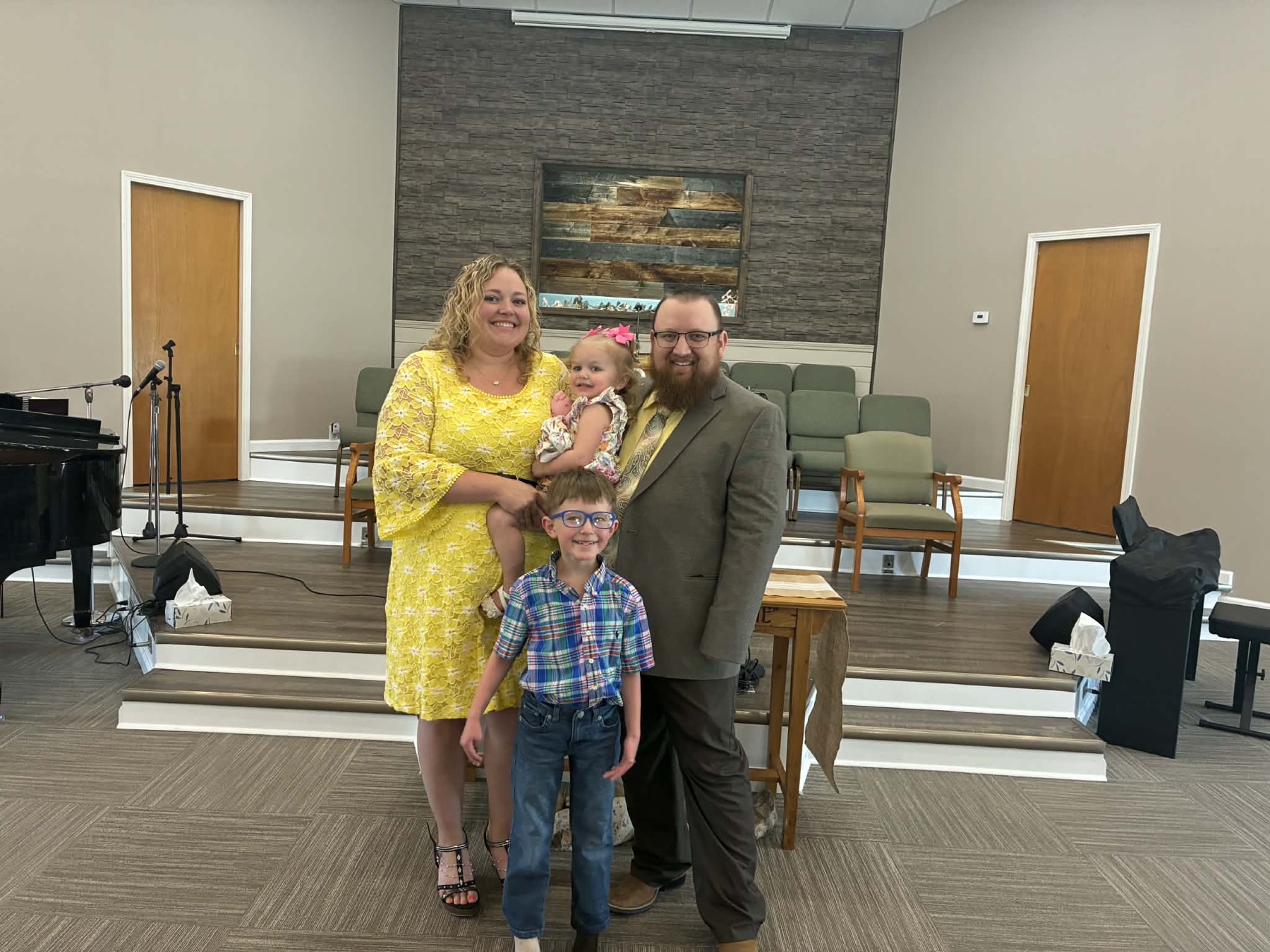 Pastor Tom Sutphin and his family